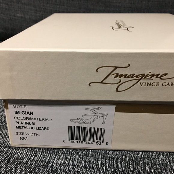 Platinum lizard and crystals sandals, 8M/38, NWT - Picture 11 of 11